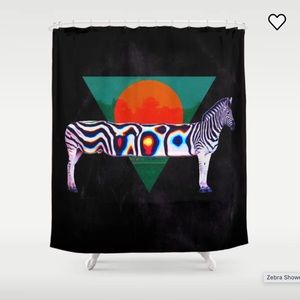 custom shower curtain with design by Ali Gulec